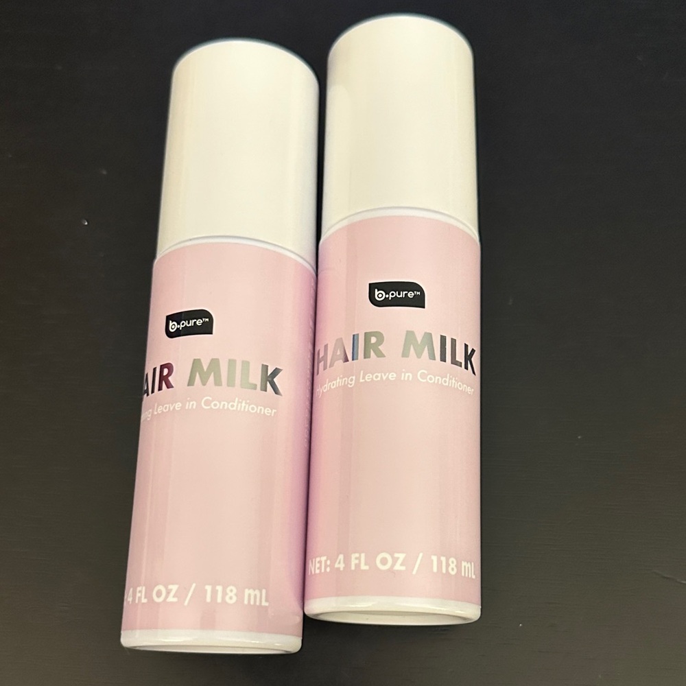 2 b.pure Hair Milk Hydrating Leave-In Conditioner - Light Pink bundle BPure